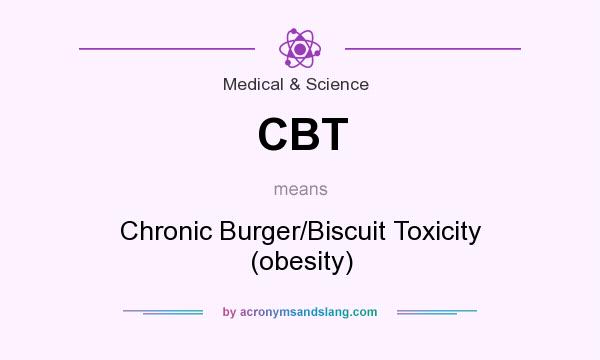 What does CBT mean? It stands for Chronic Burger/Biscuit Toxicity (obesity)