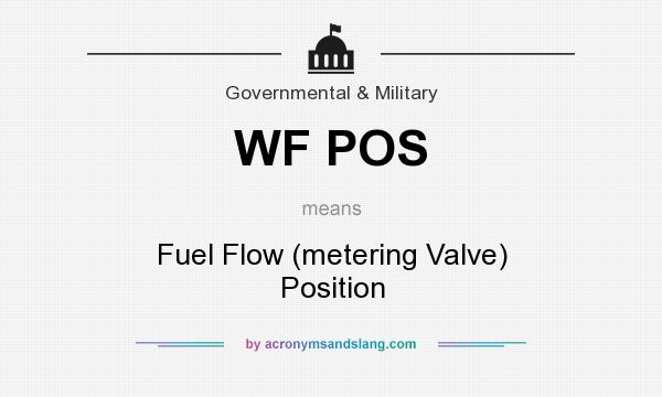 What does WF POS mean? It stands for Fuel Flow (metering Valve) Position
