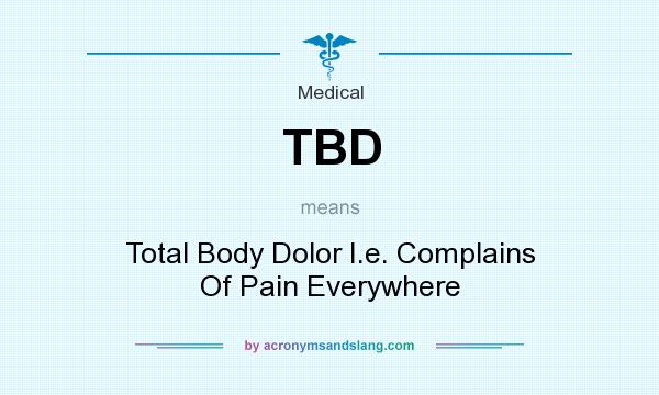 ¿Qué significa TBD?