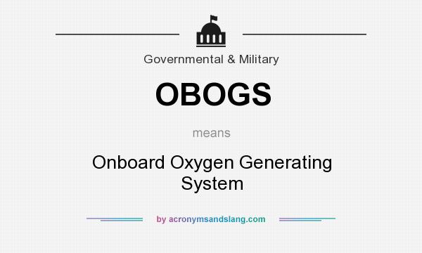 What does OBOGS mean? It stands for Onboard Oxygen Generating System