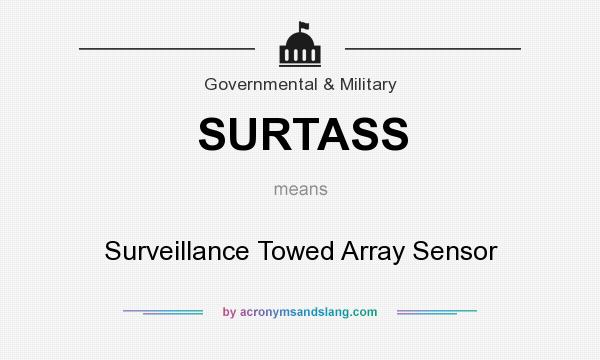 What does SURTASS mean? It stands for Surveillance Towed Array Sensor