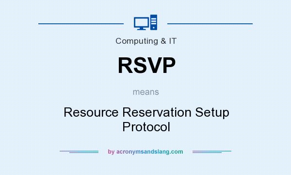 What does RSVP mean? It stands for Resource Reservation Setup Protocol