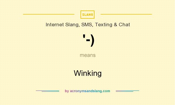 What does `-) mean? It stands for Winking