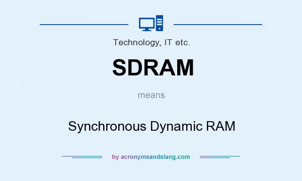What does SDRAM mean? It stands for Synchronous Dynamic RAM