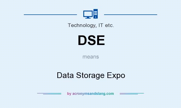 What does DSE mean? It stands for Data Storage Expo