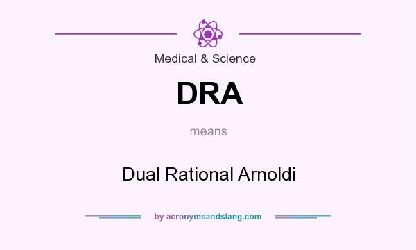 What does DRA mean? It stands for Dual Rational Arnoldi