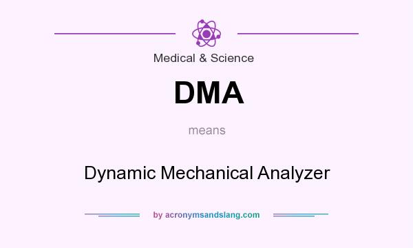 What does DMA mean? It stands for Dynamic Mechanical Analyzer