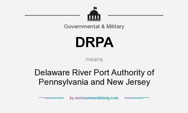 What does DRPA mean? It stands for Delaware River Port Authority of Pennsylvania and New Jersey