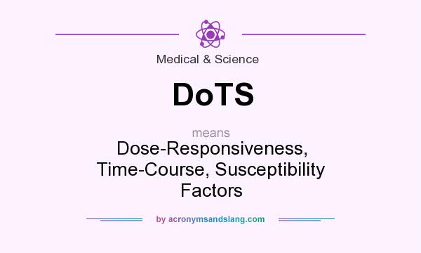 What does DoTS mean? It stands for Dose-Responsiveness, Time-Course, Susceptibility Factors