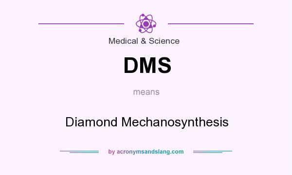 What does DMS mean? It stands for Diamond Mechanosynthesis