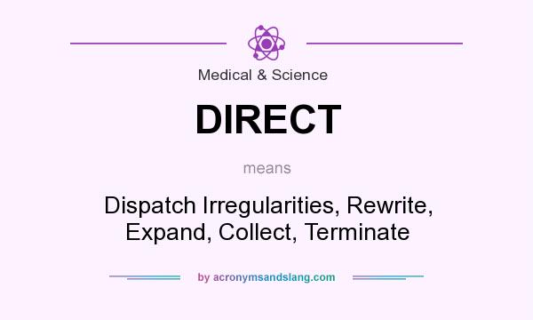 What does DIRECT mean? It stands for Dispatch Irregularities, Rewrite, Expand, Collect, Terminate