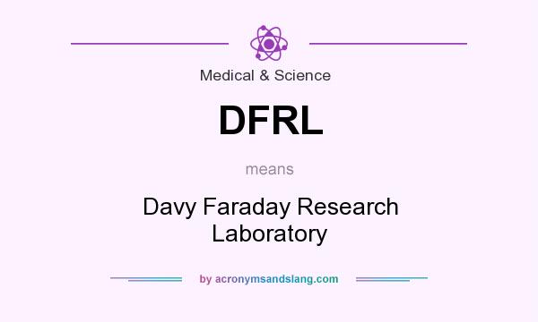 What does DFRL mean? It stands for Davy Faraday Research Laboratory