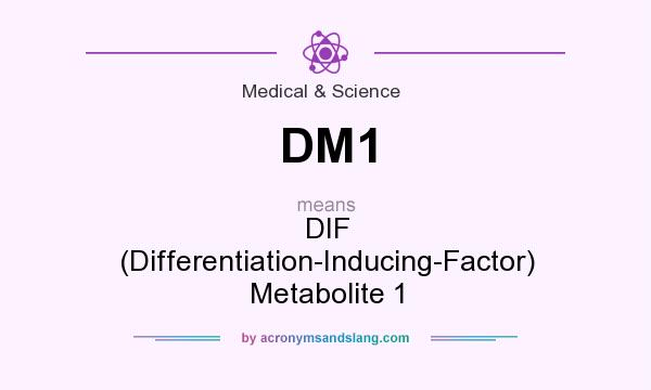 What does DM1 mean? It stands for DIF (Differentiation-Inducing-Factor) Metabolite 1