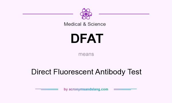 What does DFAT mean? It stands for Direct Fluorescent Antibody Test