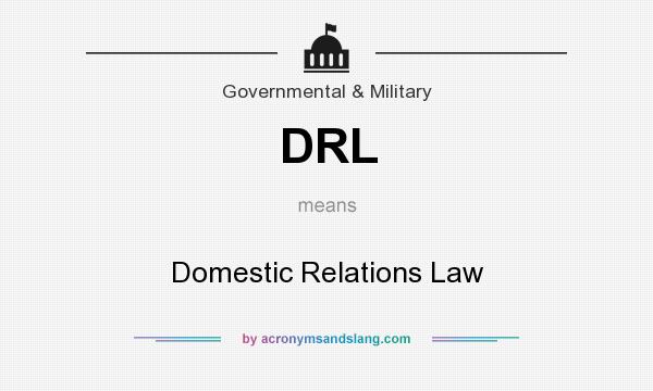 What does DRL mean? It stands for Domestic Relations Law