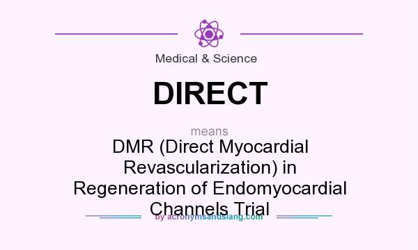 What does DIRECT mean? It stands for DMR (Direct Myocardial Revascularization) in Regeneration of Endomyocardial Channels Trial