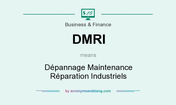 What does DMRI mean? It stands for Dépannage Maintenance Réparation Industriels
