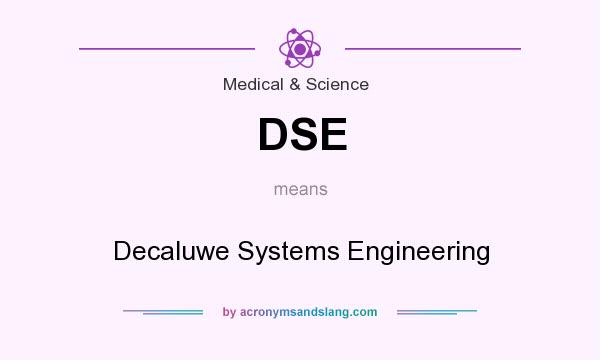 What does DSE mean? It stands for Decaluwe Systems Engineering
