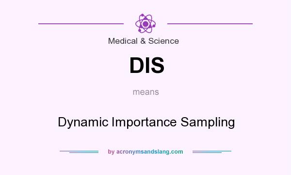 What does DIS mean? It stands for Dynamic Importance Sampling