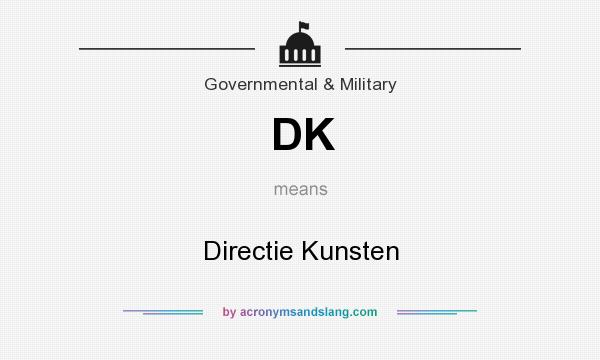 What does DK mean? It stands for Directie Kunsten