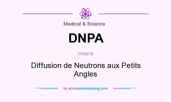 What does DNPA mean? It stands for Diffusion de Neutrons aux Petits Angles