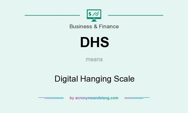 What does DHS mean? It stands for Digital Hanging Scale