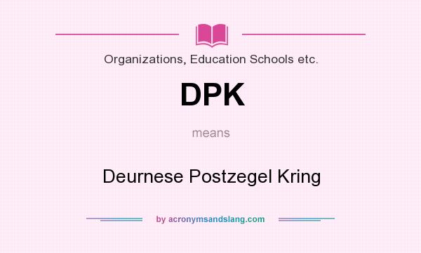 What does DPK mean? It stands for Deurnese Postzegel Kring