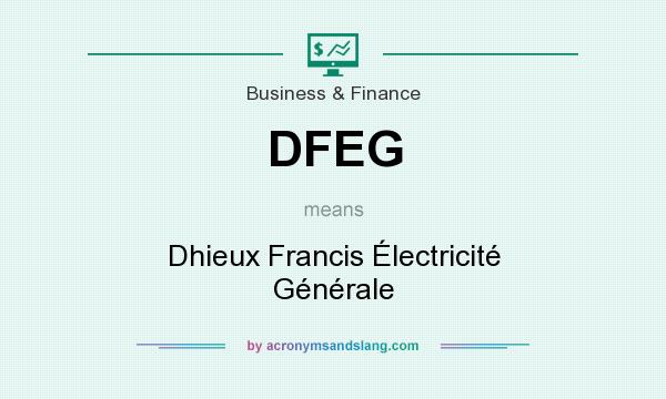 What does DFEG mean? It stands for Dhieux Francis Électricité Générale