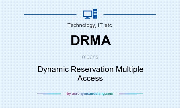 What does DRMA mean? It stands for Dynamic Reservation Multiple Access