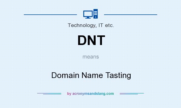 What does DNT mean? It stands for Domain Name Tasting