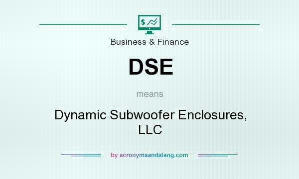 What does DSE mean? It stands for Dynamic Subwoofer Enclosures, LLC