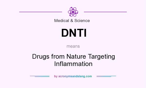 What does DNTI mean? It stands for Drugs from Nature Targeting Inflammation