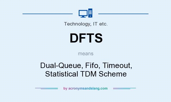 What does DFTS mean? It stands for Dual-Queue, Fifo, Timeout, Statistical TDM Scheme