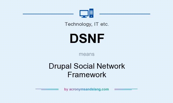 What does DSNF mean? It stands for Drupal Social Network Framework