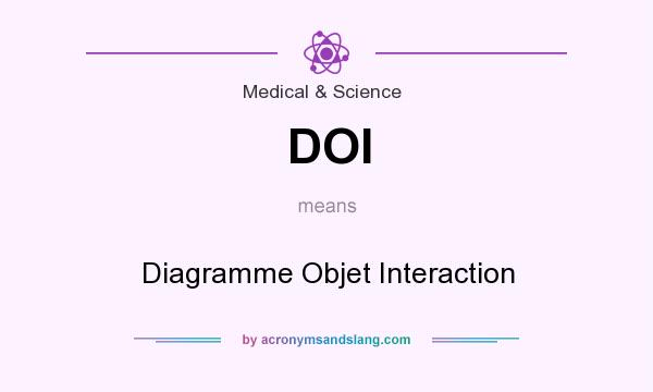 What does DOI mean? It stands for Diagramme Objet Interaction