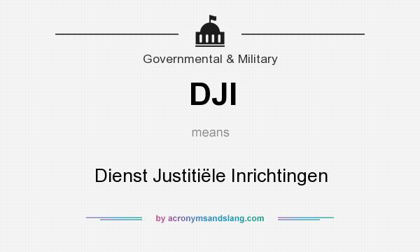 What does DJI mean? It stands for Dienst Justitiële Inrichtingen