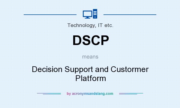 What does DSCP mean? It stands for Decision Support and Custormer Platform