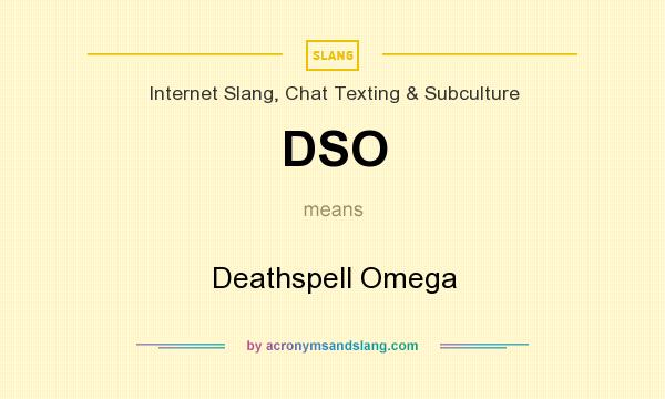 What does DSO mean? It stands for Deathspell Omega