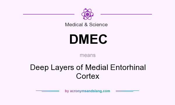 What does DMEC mean? It stands for Deep Layers of Medial Entorhinal Cortex