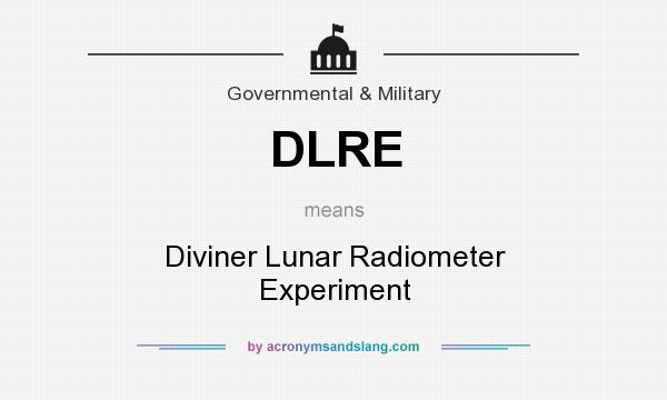 What does DLRE mean? It stands for Diviner Lunar Radiometer Experiment