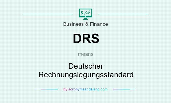What does DRS mean? It stands for Deutscher Rechnungslegungsstandard