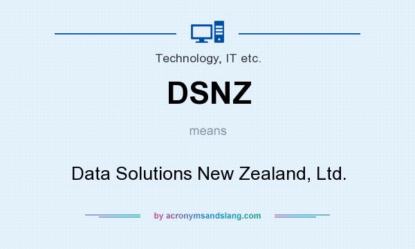 What does DSNZ mean? It stands for Data Solutions New Zealand, Ltd.