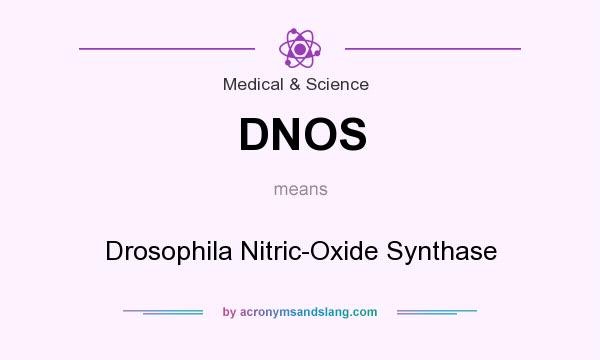 What does DNOS mean? It stands for Drosophila Nitric-Oxide Synthase