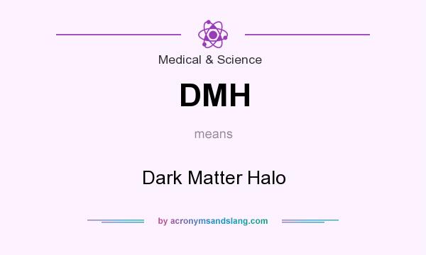 What does DMH mean? It stands for Dark Matter Halo