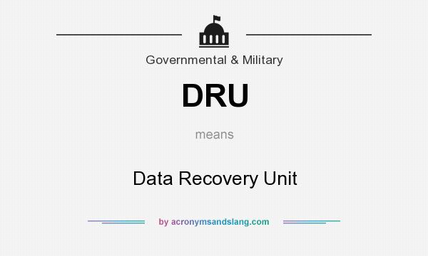 What does DRU mean? It stands for Data Recovery Unit