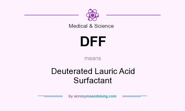 What does DFF mean? It stands for Deuterated Lauric Acid Surfactant