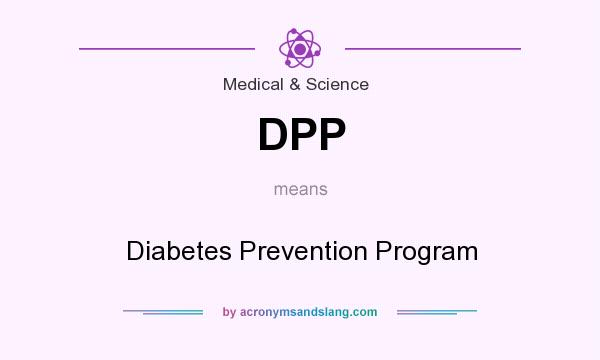 What does DPP mean? It stands for Diabetes Prevention Program
