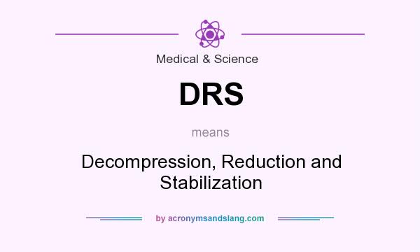 What does DRS mean? It stands for Decompression, Reduction and Stabilization