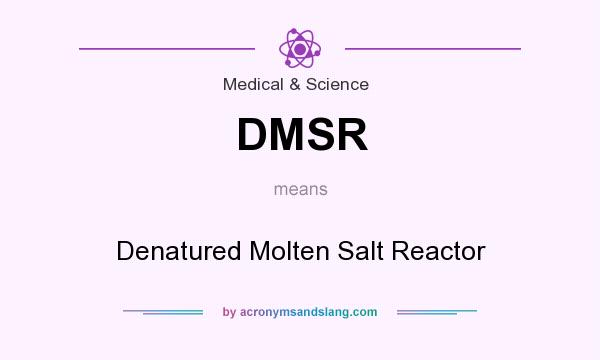 What does DMSR mean? It stands for Denatured Molten Salt Reactor