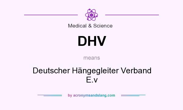 What does DHV mean? It stands for Deutscher Hängegleiter Verband E.v
